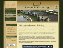 Tablet Screenshot of peacockpainting.com